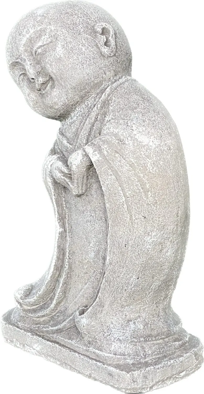 Artikelbild 4 des Artikels “Ming - Mönch, stehend, seitlich gebeugt, 25 cm H | Steinguss “